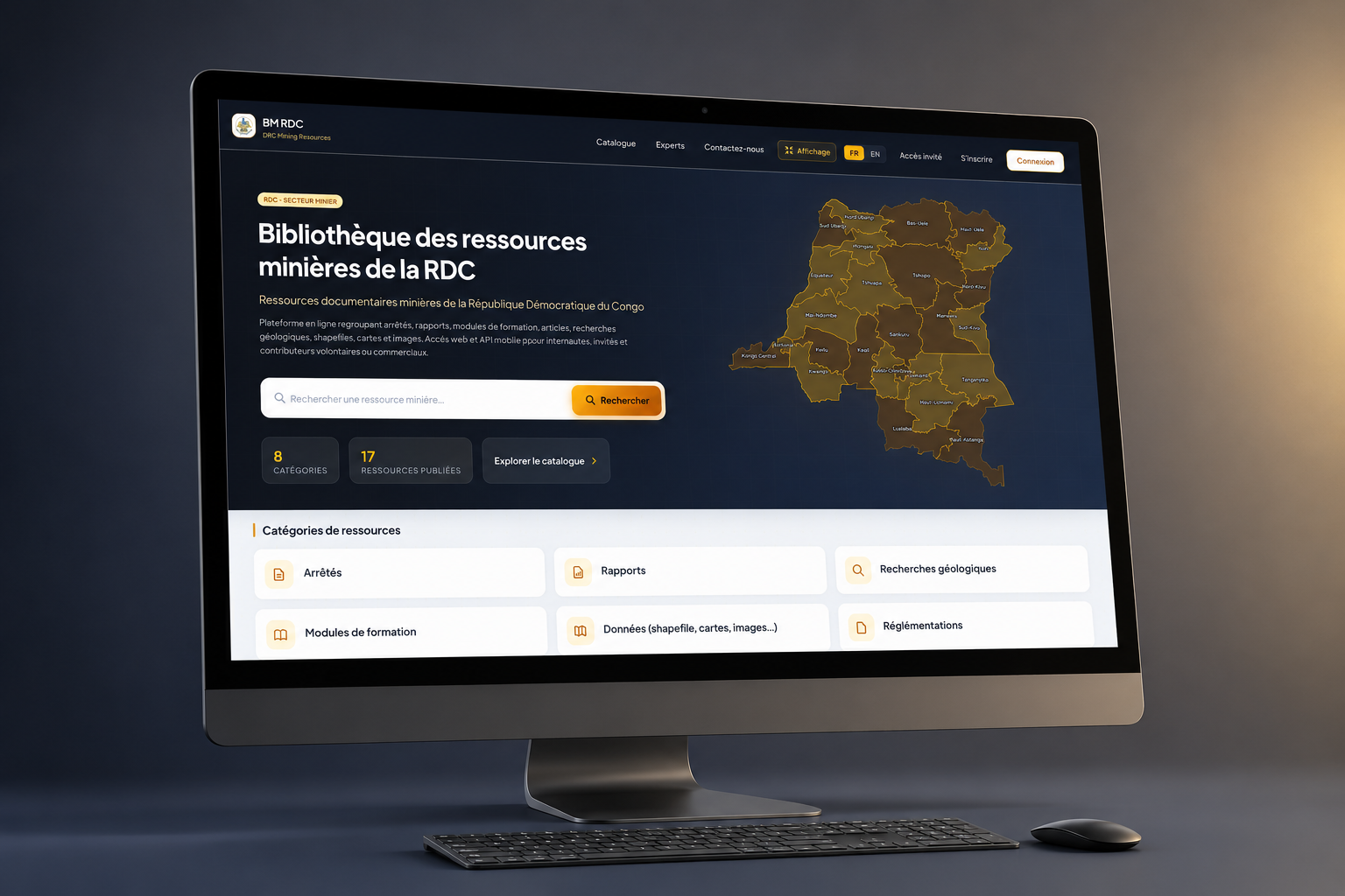 Bibliothèque des ressources minières de la RDC (BM RDC)